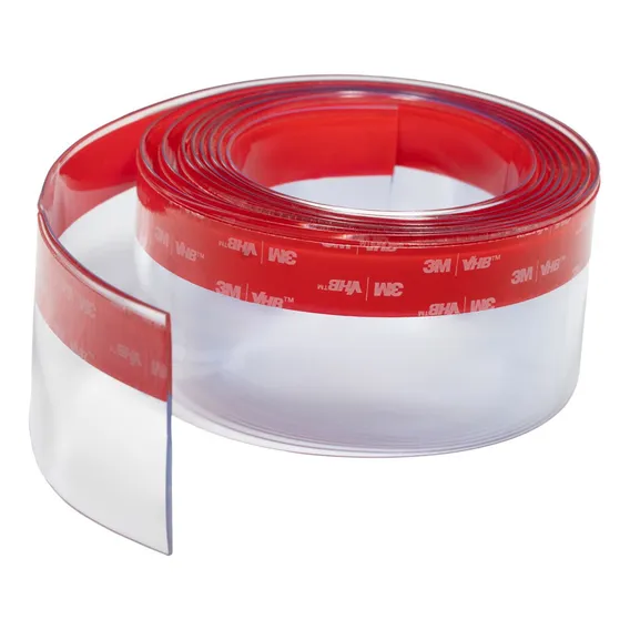 Proteção Veda Fresta Porta Portão Janela 14mts X 5cm Altura Cor Transparente Veda Porta 5cm Altura Foto 1