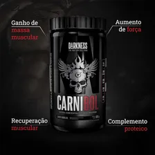Proteína Da Carne Carnibol - Darkness (907g) Integralmedica Sabor Baunilha Foto mini 2
