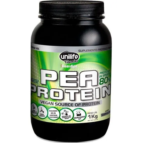 Proteína Vegana De Ervilha Pea Protein 1k - Unilife Sabor Cappucino Foto 1