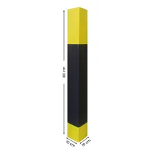 Protetor 80cm Estacionamento Coluna Garagem Cantoneira Cor Preto/amarelo Foto mini  2