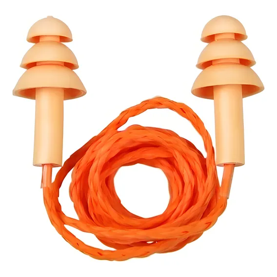 Protetor Auricular Auditivo Silicone Protect Plug CA 19578 Cor Laranja Foto 1