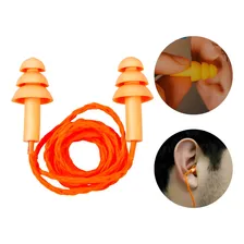 Protetor Auricular Auditivo Silicone Protect Plug CA 19578 Cor Laranja Foto mini 2