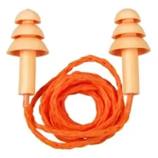 Protetor Auricular De Silicone Com Cordão Poliester Plastcor Foto mini 1