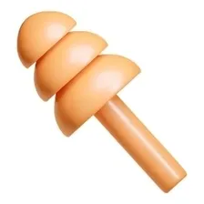 Protetor Auricular De Silicone Plug 17db Laranja Camper Foto  mini 1