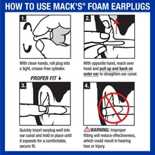 Protetor Auricular Earplugs Macks Ultra 50 Pares 33db Eua Cor Marrom Foto mini  2
