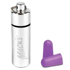 Protetor Auricular Mack's Slimfit 29db 7 Pares + Case Cor Violeta Foto mini  3