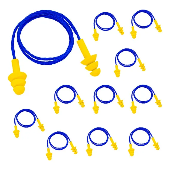 Protetor Auricular Plug Abafador Ruido C/ Cordão 100 Pares Foto 1
