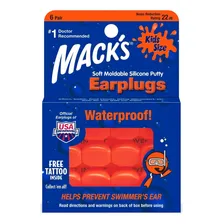 Protetor Auricular Silicone Criança Kids Macks Putty 6 Pares Foto mini 1