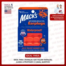 Protetor Auricular Silicone Criança Kids Macks Putty 6 Pares Foto mini 2