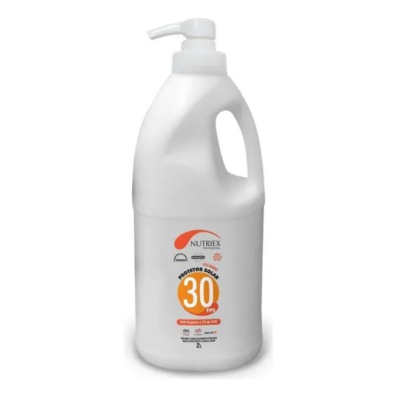 Protetor Bloqueador Solar Fps 30 Bombona C/ 2 Litros Nutriex Foto 1