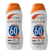 Protetor Bloqueador Solar Fps 60 120ml Com 2 Peças Nutriex Foto mini 1
