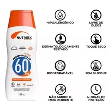Protetor Bloqueador Solar Fps 60 Nutriex 120ml Foto mini 3