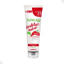 Protetor bloqueador solar FPS30 com repelente 120mL Sunlau Foto mini 1