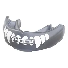 Protetor Bucal Shock Doctor Single Braces Fang. Cor Preto Foto mini 1