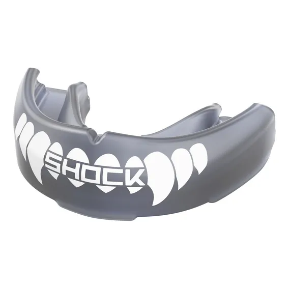 Protetor Bucal Shock Doctor Single Braces Fang. Cor Preto Foto 1