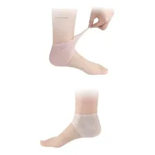Protetor Calcanhar Silicone Gel Macio Conforto Mulher Homem Cor Rosa Foto mini 3