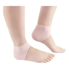 Protetor Calcanhar Silicone Gel Macio Conforto Mulher Homem Cor Rosa Foto mini 1