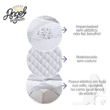 Protetor Capa De Colchão Solteiro Impermeável Cama Box Cor Marrom Foto mini 2
