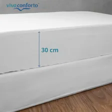 Protetor Colchão Solteiro Capa Impermeável Malha Antiácaros Foto mini 4