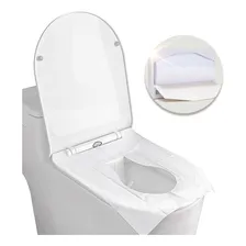 Protetor De Assento Sanitário Descartável Com 40 Folhas Cor Branco Liso Foto  mini 1