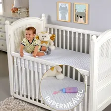 Protetor De Colchão Impermeável Berço Matelado Com Elástico Foto mini 1