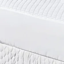 Protetor De Colchão Solteiro Matelado Impermeável Branco Desenho Do Tecido Liso Foto mini 2