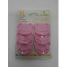 Protetor De Tomadas Rosa Com 6 Adoleta Foto mini  2