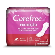Protetor DiÔrio Carefree Proteção Sem Perfume 15 Unidades Foto mini 1
