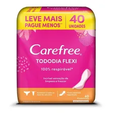 Protetor Diário Carefree Todo Dia Flexi Sem Perfume 40 Unidades Foto mini 1