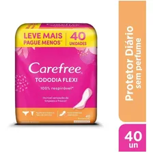 Protetor Diário Carefree Todo Dia Flexi Sem Perfume 40 Unidades Foto mini 2
