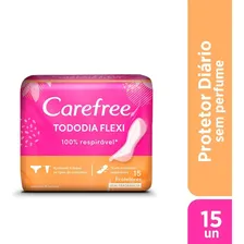 Protetor Diário Carefree Tododia Flexi Sem Perfume 15 unidades Respirável Foto mini 2