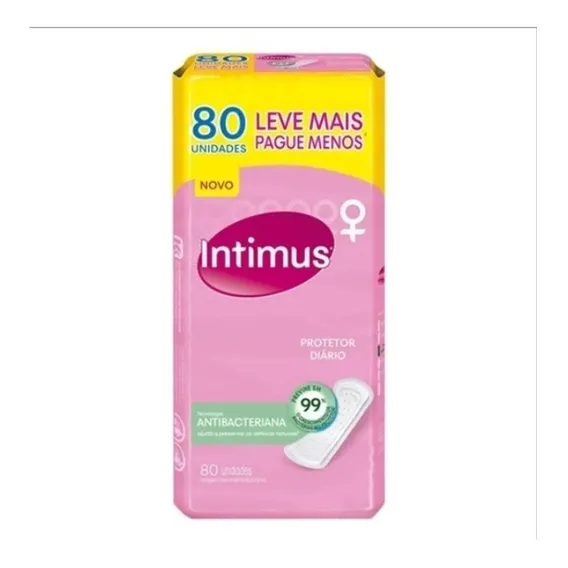 Protetor Diário Intimus Days Sem Perfume Cuidado Diário C/80 Foto 1