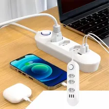 Protetor Elétrico 3 Tomadas Usb Bivolt Espacadas Geladeira Foto mini 3