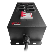 Protetor Elétrico Profissional Régua 6t Voltimetro Cbi 4400w Cor Preto 10a Foto mini  3