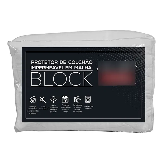Protetor F.a. Block Malha Impermeável Solteiro King 97x203 Cor Branco Foto 1