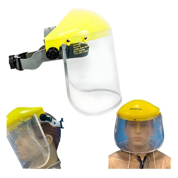 Protetor Facial Incolor 8 Profissional Máscara Epi Foto 1