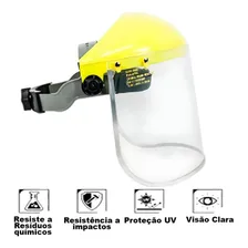 Protetor Facial Incolor 8 Profissional Máscara Epi Foto mini  2