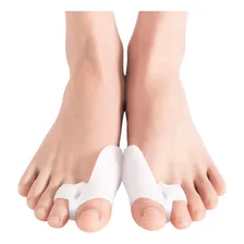 Protetor Joanete Separador Dedos Pes Silicone Joanete 1 Par Cor Branco Tamanho Universal Foto mini  3