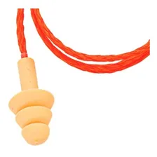 Protetor Ouvido Abafador Auricular Plug Silicone 14db - 1 Un Cor Laranja Foto mini  3