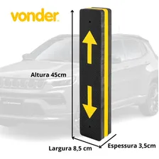 Protetor Para-choque Garagem Estacionamento Carro Cor Preto - amarelo Foto mini  3