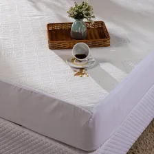 Protetor Para Colchão Impermeável Branco Avulso Casal Padrão Foto mini 4