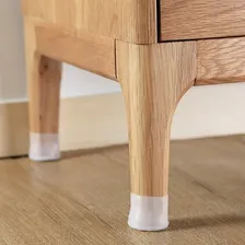 Protetor Para Pés De Cadeira E Mesa Em Silicone 4 Cor Branco Desenho Do Tecido Liso Foto mini  2