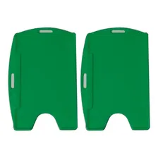 Protetor / Porta Crachá Verde Sólido Universal 100unidades Foto  mini 1