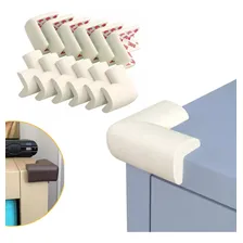 Protetor Quina 8 Peças Canto Mesa Cantoneira Eva Bebê Espuma Cor Branco Foto mini 2