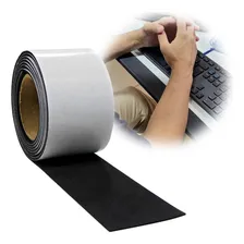 Protetor Quina Borda Mesa Escritório EVA Macio Auto Adesivo Apoio de Braço Mesa Computador Quina Rolo Fita 1,90m Preto Foto mini 1