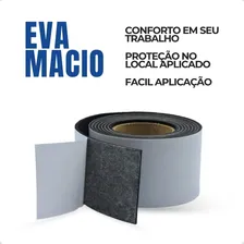 Protetor Quina Borda Mesa Escritório EVA Macio Auto Adesivo Apoio de Braço Mesa Computador Quina Rolo Fita 1,90m Preto Foto mini 3