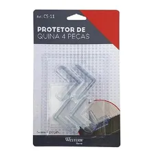 Protetor Quina Móveis Cantoneira Silicone Bebê 4 Unidades Foto mini 2
