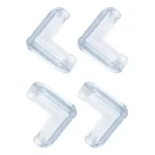 Protetor Quina Móveis Cantoneira Silicone Bebê 4 Unidades Foto mini 1