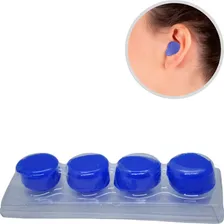 Protetor Silicone Azul Para Ouvido Uso Em Piscina Natação Foto mini 2