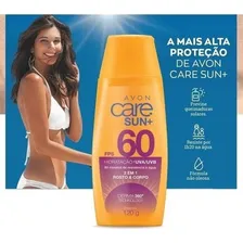 Protetor Solar 2 Em 1 Rosto Corpo Care Sun+ Fps 60 120g Avon Foto mini 2